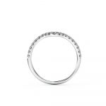 Stunning piece is ideal as a contoured Eternity ring or Wedding ring