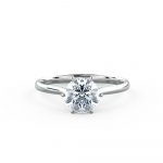 Classic engagement ring beautifully claw set with a wonderful side profile